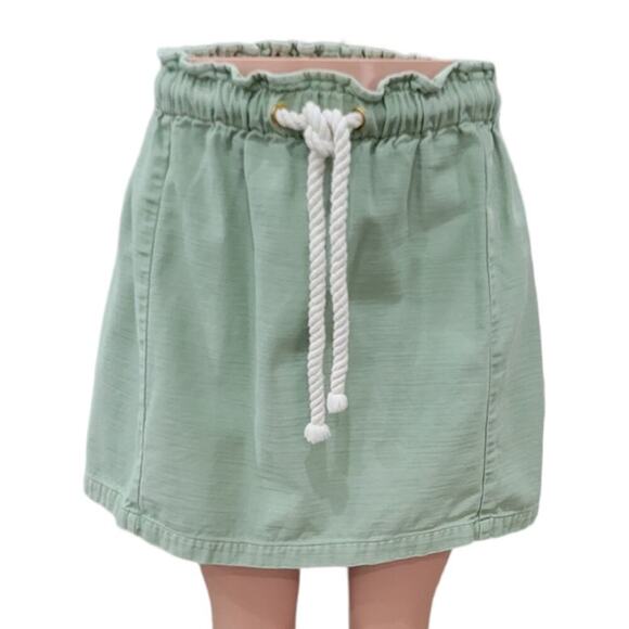 J. Crew Women's Skirt Green Size Small Rope Tie Waist Pull On 2021 - Picture 1 of 9